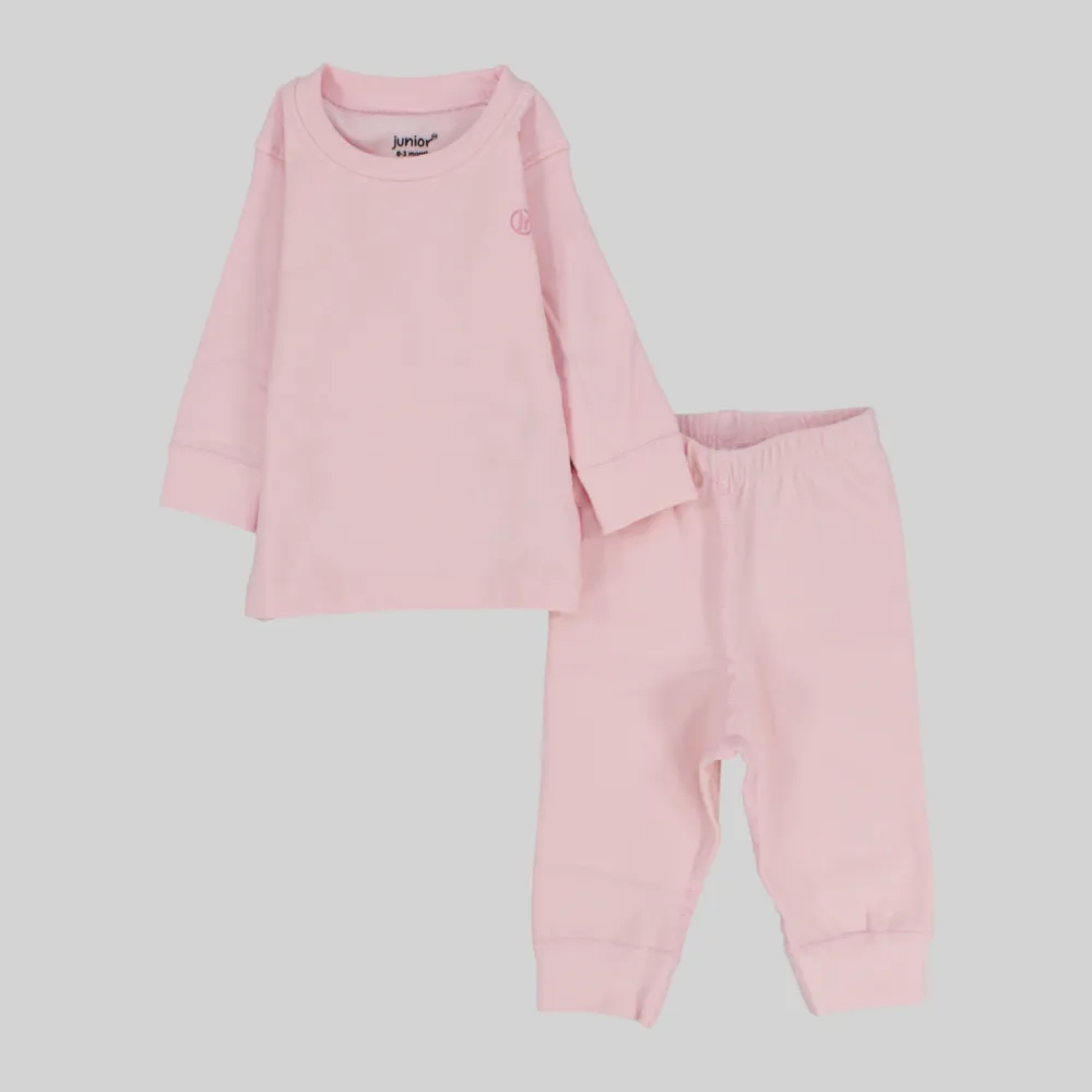 Unisex Pink Thermal Underwear Set