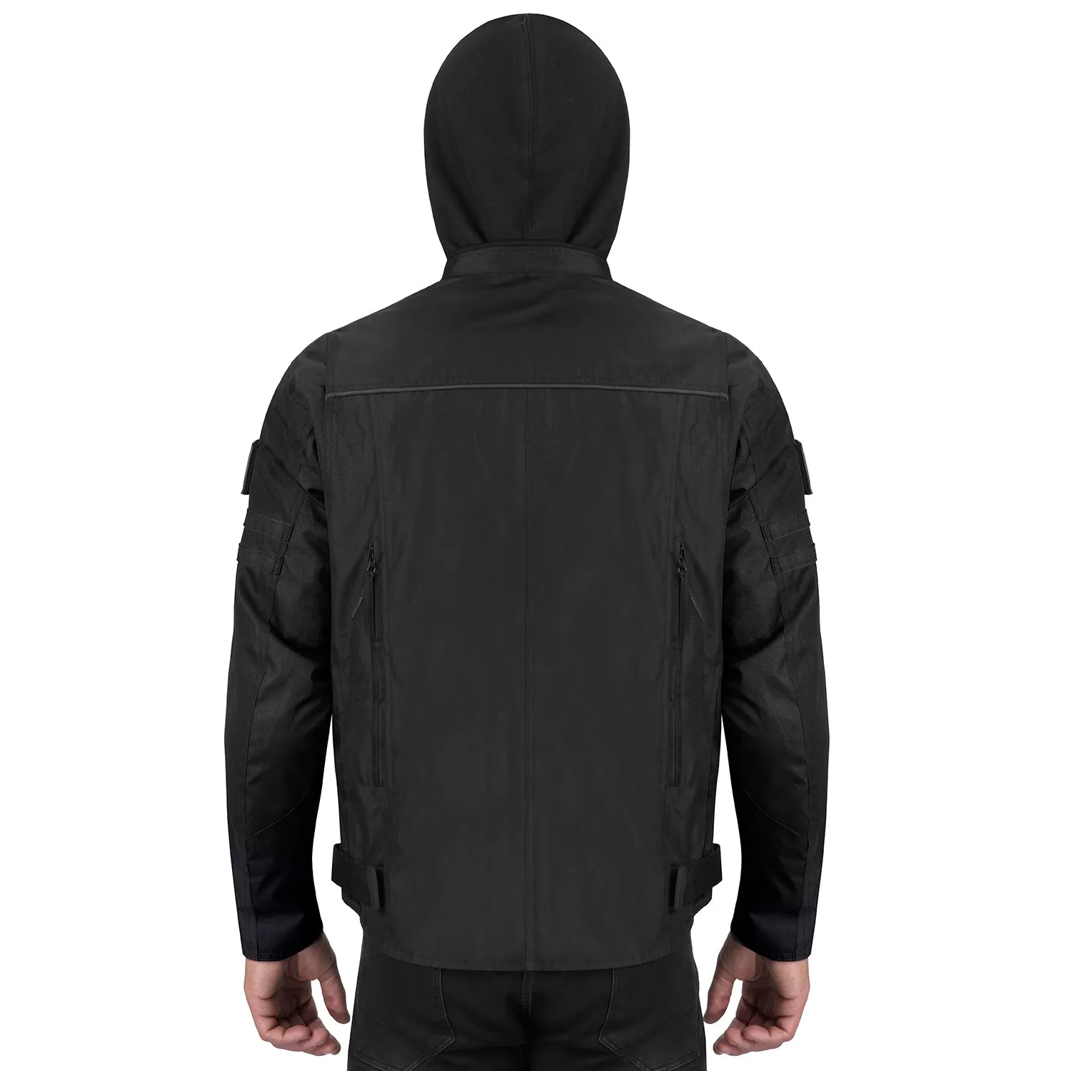 Viking Cycle Unshackled Black Textile Motorcycle Hoodie Jacket for Men