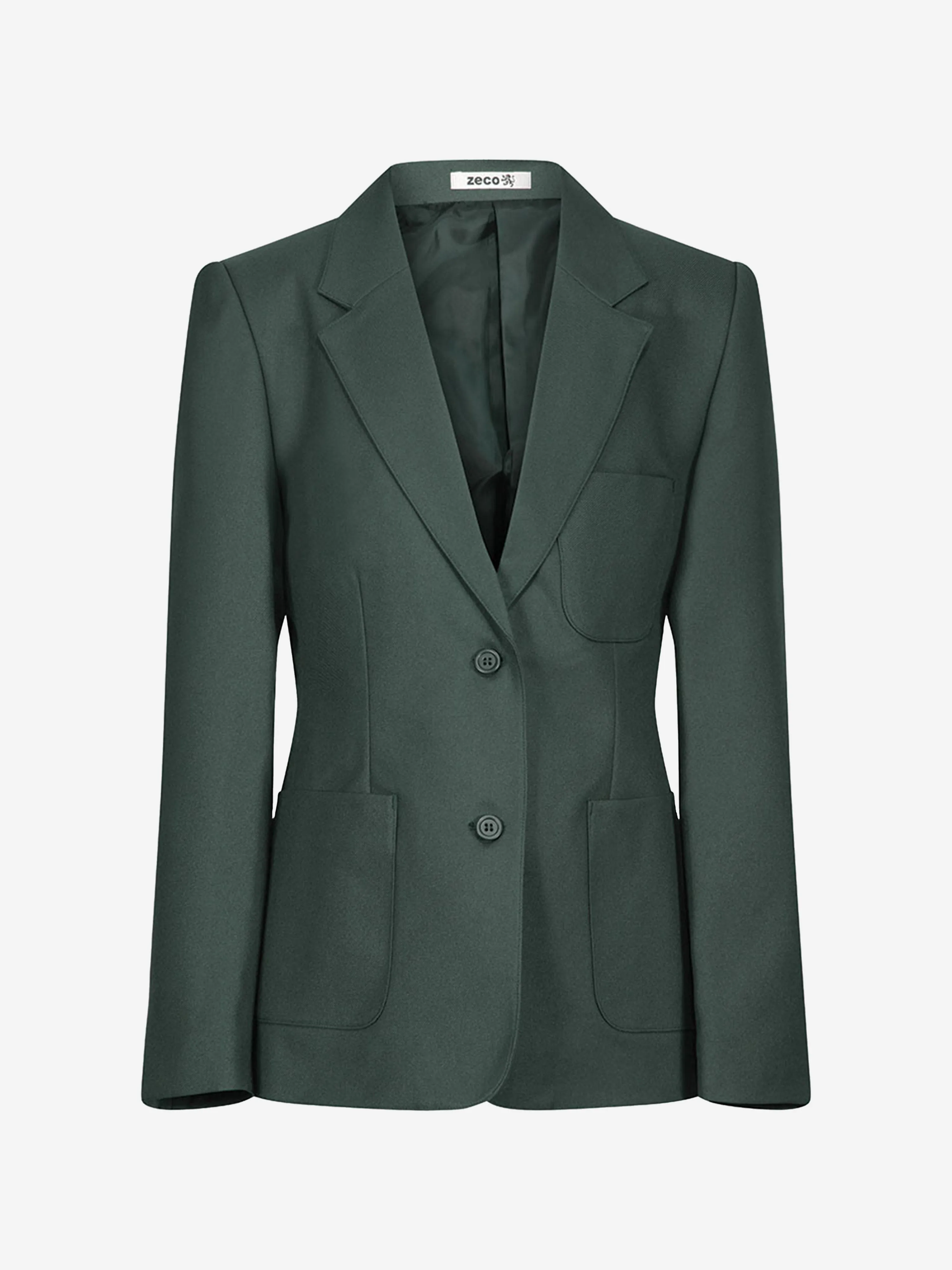 Zeco Girls School Fitted Eco Blazer in Green