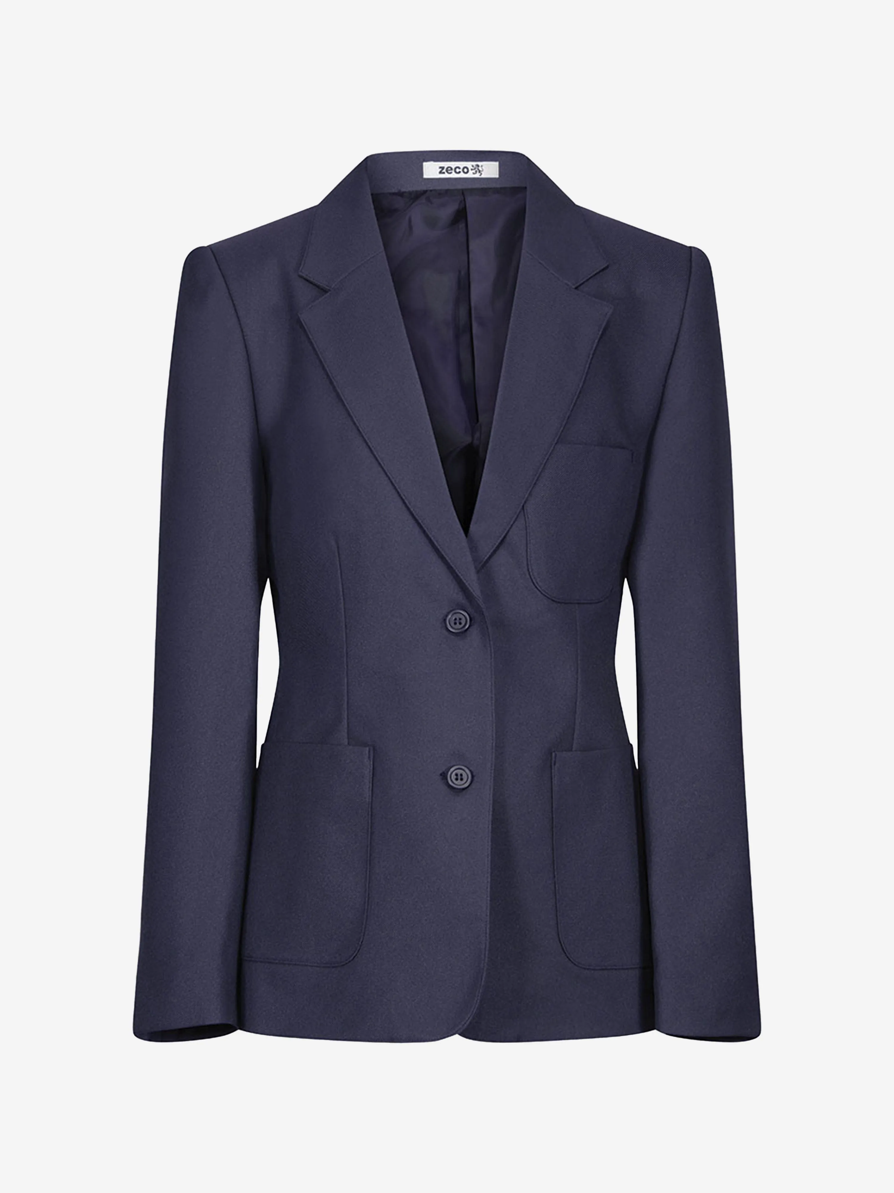 Zeco Girls School Fitted Eco Blazer in Navy